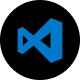 Logo del editor de Visual Studio Code